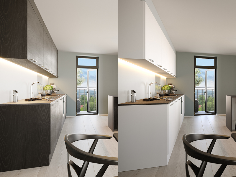 Mørkt eller lyst kjøkken. – Hva ville du ha valgt?