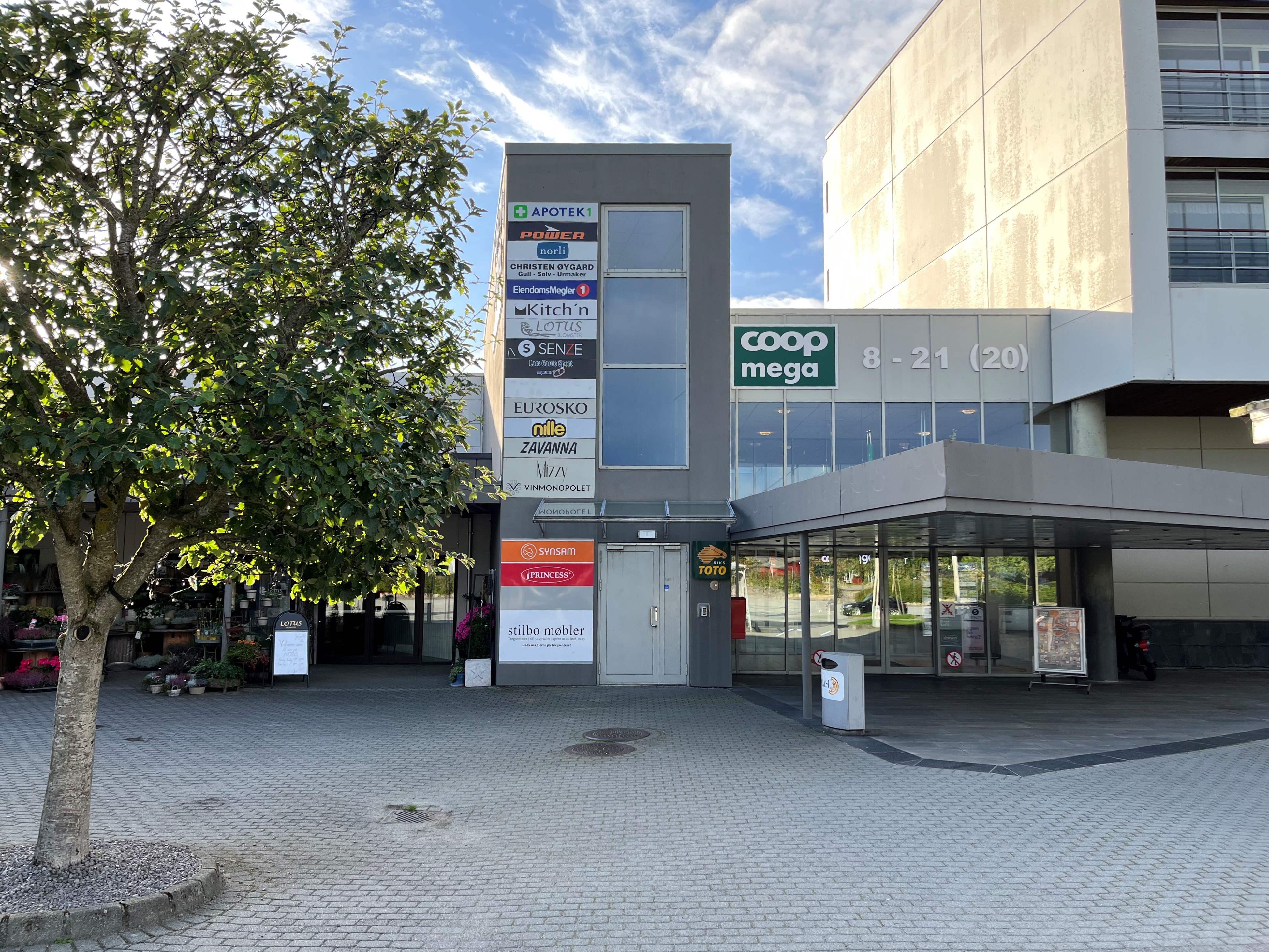 Fasade, AMFI Nærbø, Thon Eiendom