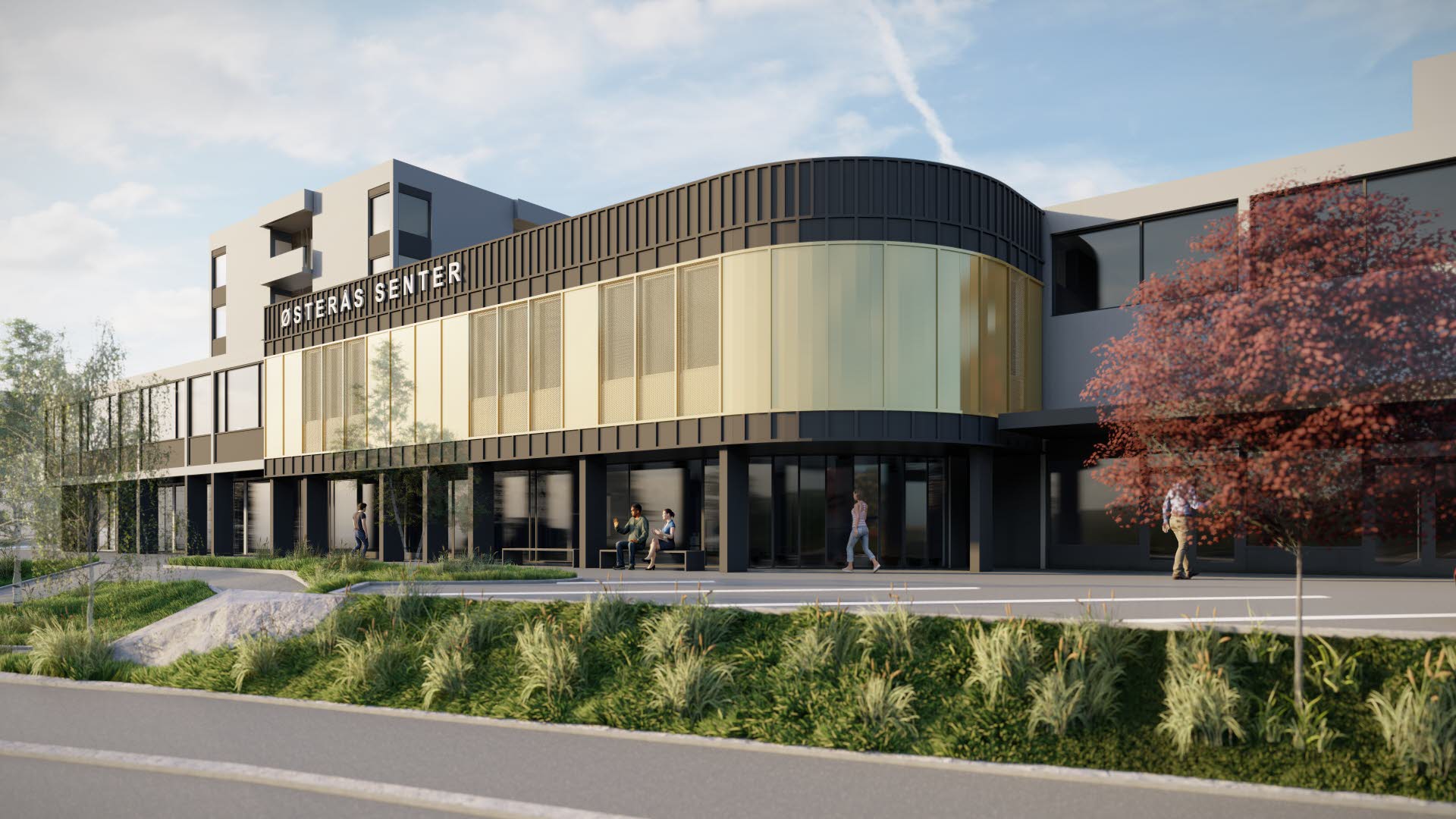 Fasade Østerås Senter