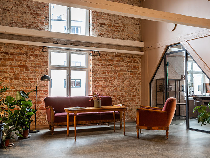 Foto av Loftsetasjen og kontoret til The Global Ensemble Drama i Tullins gate 4C