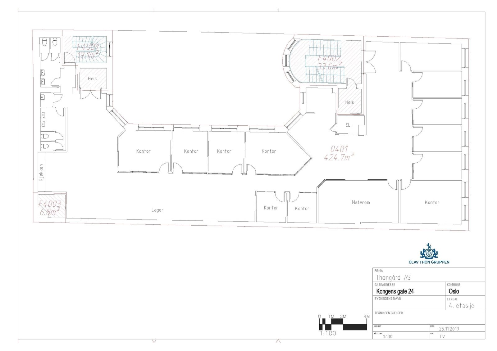 Nåværende planløsning