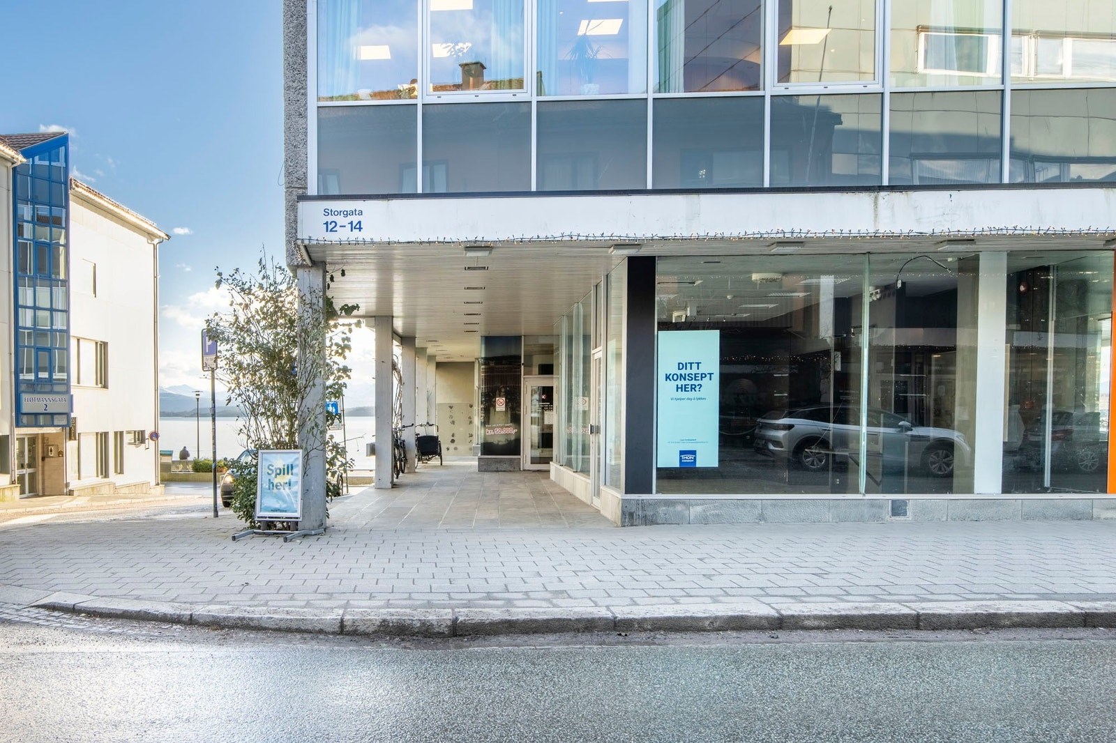 Hjørnelokale med sentral beliggenhet i Molde sentrum