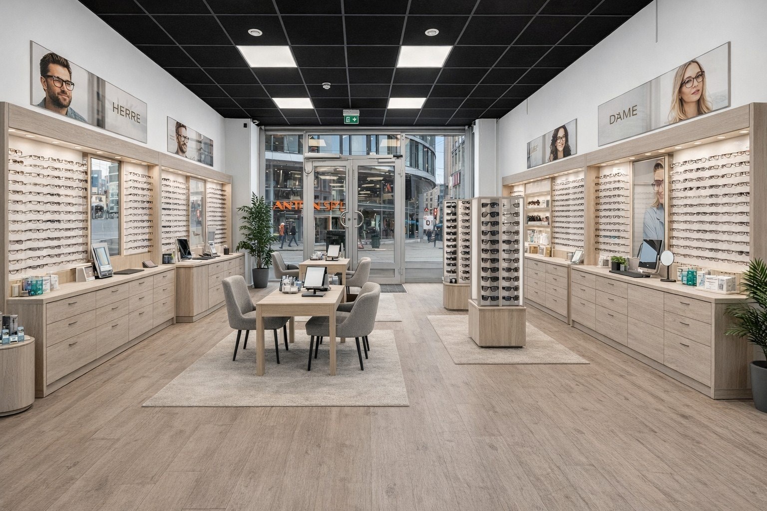 Illustrasjon ved hjelp av Ai av hvordan det kan innredes på forskjellige måter