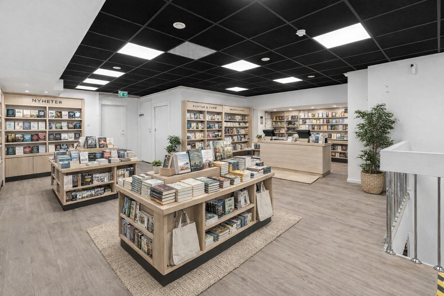 Illustrasjon ved hjelp av Ai av hvordan lokalet kan innredes