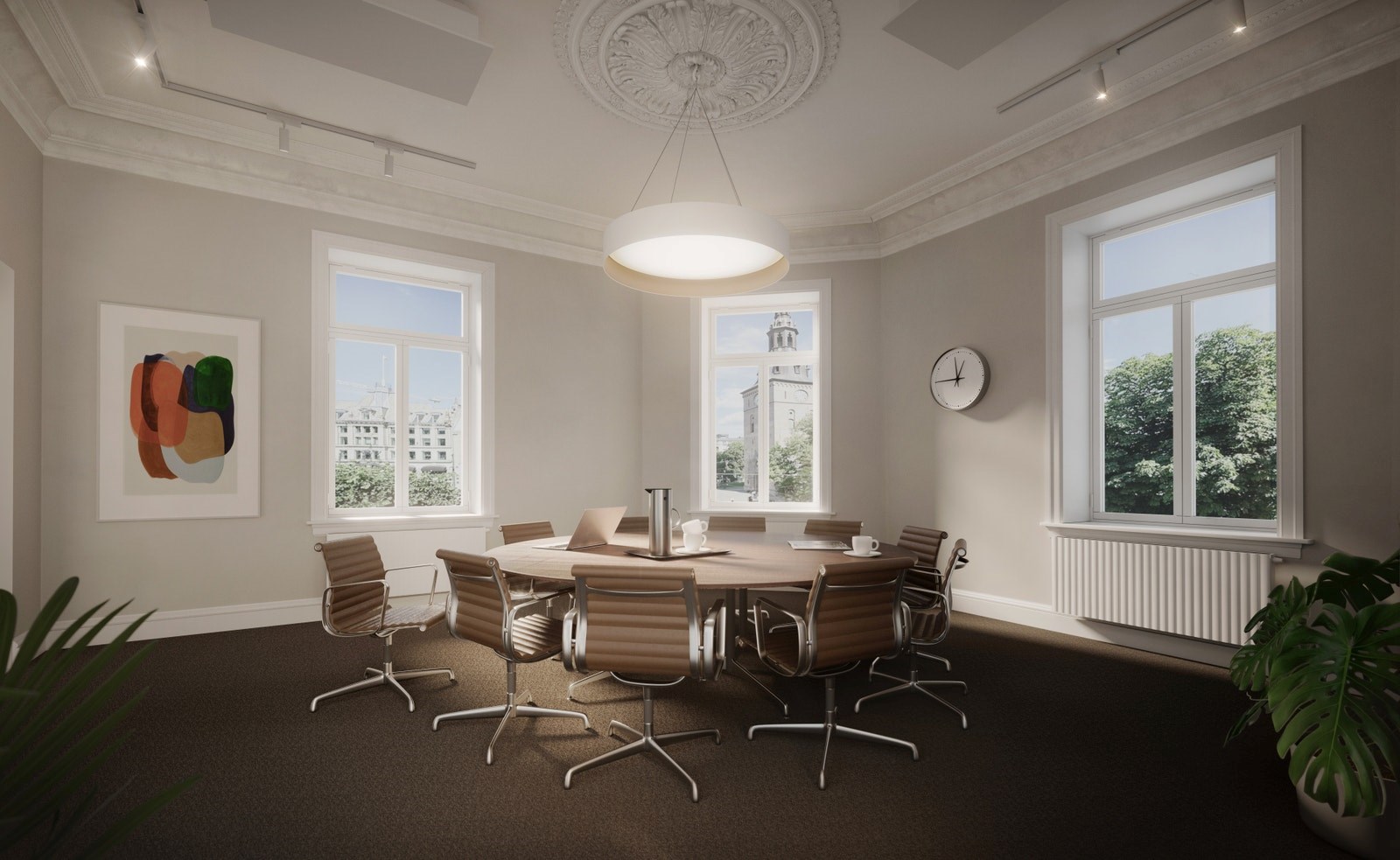 Møterom med utsyn mot Domkirken